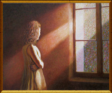 girl at window